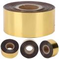 Gold Foil Hot Stamping Paper Leather Cloth Package Box DIY Decoration Accessories 3cm Width 120 Meters/ Roll. 