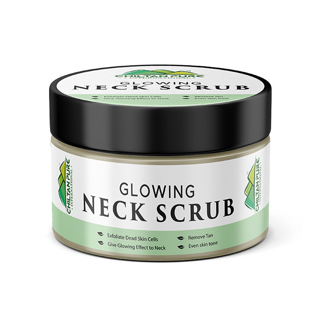 Glowing Neck Scrub – Remove Tan, Exfoliate Dead Skin Cells, Even Skin Tone Reduce Fine Lines & Wrinkles