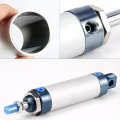 Air Pneumatic Cylinders Double Compressed Air Cylinder Cylind Mini Bore 16/20/25/32mm 40mm Stroke 25/50/75/100 200 Single Lever. 