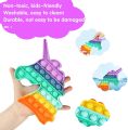(Rainbow Unicorn) Push Pop Bubble Fidget Spinner Pop It Silicone Toy. 