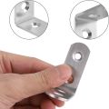10 Pcs Stainless Steel Corner Braces Brackets Right Angle L shape shelf support arm with Screws.3 Sizes Available(25mm, 40mm, 50mm). 