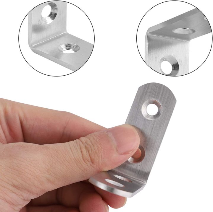 10%20Pcs%20Stainless%20Steel%20Corner%20Braces%20Brackets%20Right%20Angle%20L%20shape%20shelf%20support%20arm%20with%20Screws.3%20Sizes%20Available(25mm,%2040mm,%2050mm)%20-%20Image%202