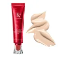 FV Foundation (Ivory) Oil Absorb Liquid Foundation Best Tube Foundation Full Coverage Base 30g. 
