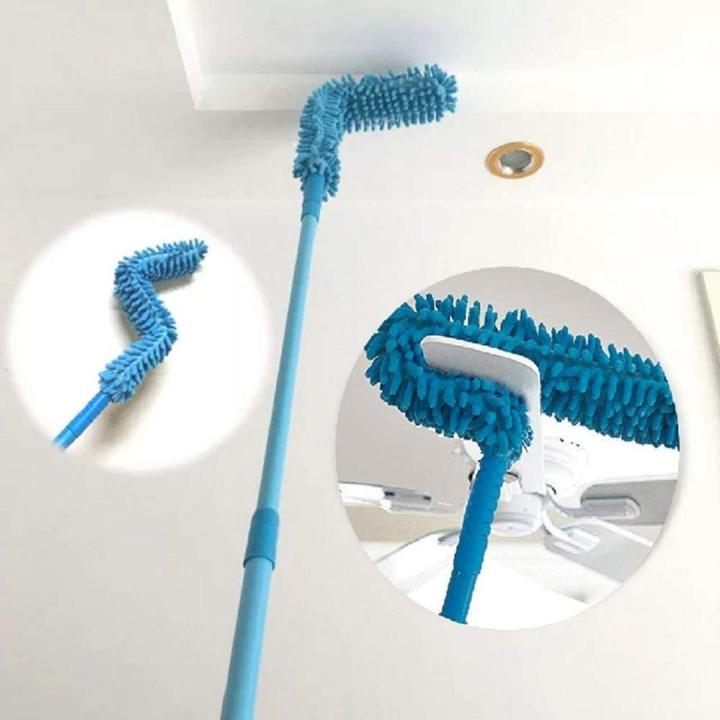 AlClean Flexible Micro Fiber Duster With Telescopic Stainless Steel Handle for Fan Cleaning Specially