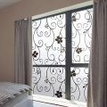 Privacy Window 3D Adhesive Film Glue less Decorative Static Self Adhesive Stained Glass Film Anti UV Glass Sticker for office, lounge, bedroom, bathroom, windows. 