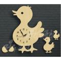 Animal Wall Clock – Duck Shaped 3D Wall Clock for Nursery and Kids Room Decoration. 