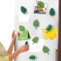 Fridge Stickers Delicate Texture Mini Tropical Leaves Refrigerator Stickers. 