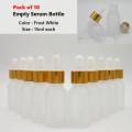 Pack of 10 - 15 Ml High Grade Essential Oil Empty Serum Glass Dropper Bottles. 