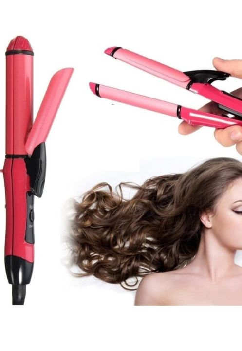 Modshell%202%20in%201%20Hair%20Straightener%20-%202%20in%201%20Hair%20Beauty%20Set%20-%20Baal%20Sidhe%20Karne%20Wali%20Straight%20Machine%20-%20Curler%20and%20Straightener%202%20in%201%20(Pink)%20-%20Image%205