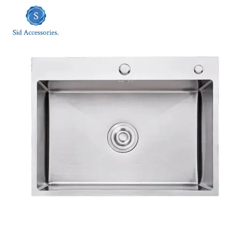 Kitchen%20Sink%20Single%20Bowl%20Handmade%20Stainless%20Steel%20KitchenBar%20Sink%20(68%20*%2045)%20Silver%20-%20Image%204