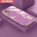 JIUMOO For Xiaomi MI POCO X3 GT Case Cartoon Cute Lotso Bear Side New Design Phone Case Square Edge Pattern Silicone Softcase Luxury Plating Casing Full Cover Camera Shockproof Protection Cases. 