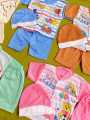 5 Suits for Born Baby - Shirt and Pajama and Cap - Cotton Stuff - Summer Collection - Multicolors - Baby Clothes - Best Quality. 