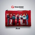 Traverse BTS Pencil / Pen Pouch for Boys & Girls (Digitally printed on Cloth). Both sides Printed. 