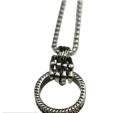 Elegant Ring Shaped Pendant. 