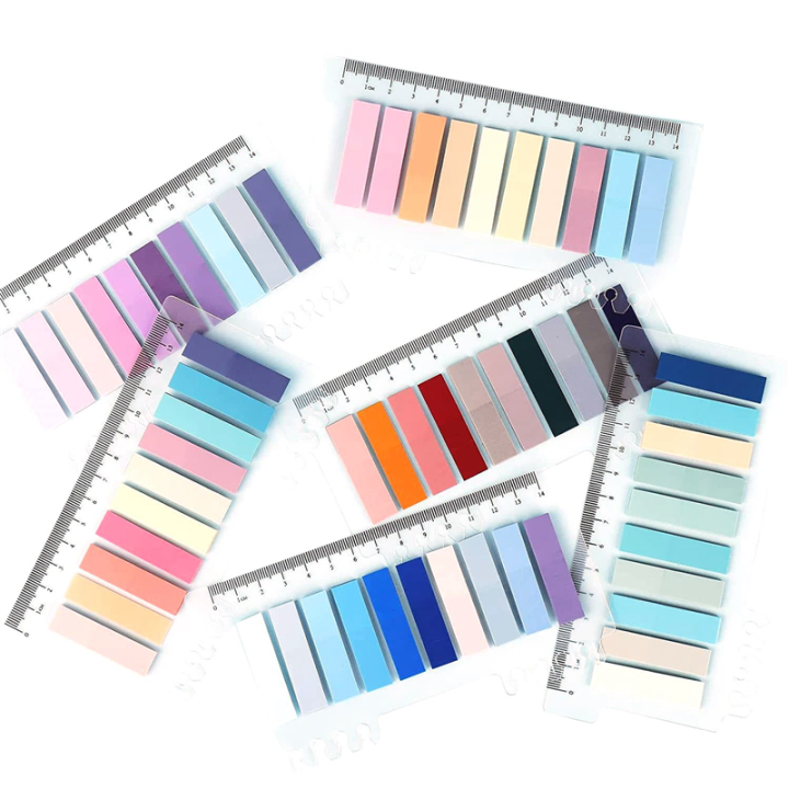 Sticky Tabs Book Tabs Repositionable Color Page Markers Transparent Sticky Note Tabs, Post Stick