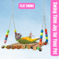 Parrot Toys, Bird Toys, Cage Accessories for Birds – 8-in-1 Bird Toys Set with Parrot Swing, Parrot Ladder, Bird Toys for Parrot, Bird Toys Pack, Bird Toys Wooden Ladder, Parrot Swing Ladder for Budgies, Lovebirds, Cockatiels, Finches. 