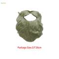 Fake Beard Costume Realistic Halloween Beard Fake Mustaches Cosplay Dress up Gray. 
