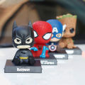 Batman Captain Tree Man Super Hero Shaking Head Cartoon Doll Car Decoration. 