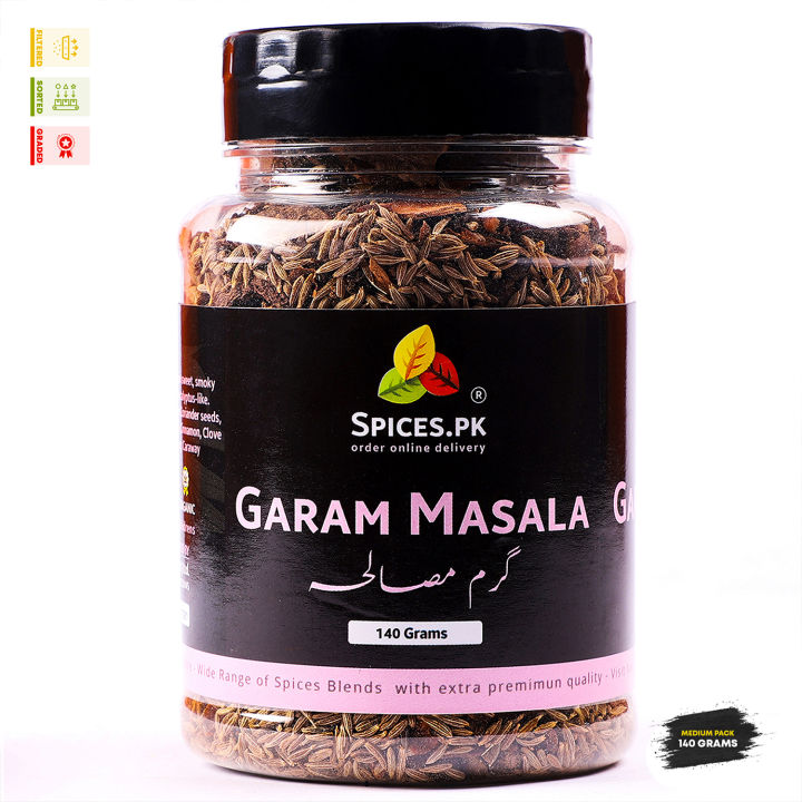 Premium Organic Sabut Garam Masala (Whole Spice Mix) – 100% Pure Khada Masala for Biryani, Curries & Authentic Cooking – 140g
