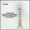 50ml Pyrex Graduated Cylinder 1 to 5 Pcs | Iwaki Glass Measuring Cylinder | Chemical & Heat-Resistant Laboratory Glassware | Ideal for Scientific Experiments, Lab Use, Liquid Measurements, Chemical Mixing & Educational Purposes. 