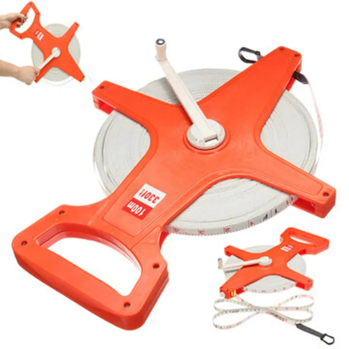 New%20Arrival%20Fiberglass%20Open%20Reel%20Measure%20Tape%20100m%20/%20330ft%20Contractor%20Appraisal%20Tool%20For%20Landscaping%20Building%20-%20Measuring%20Tape%20Accurate%C2%A0Measurement%20-%20Image%202
