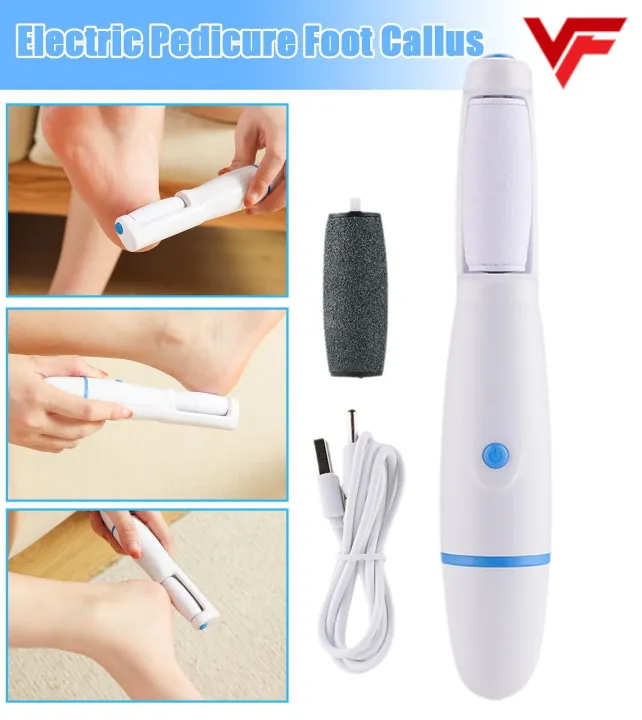 Finishing Touch Flawless Pedi Electronic Tool File and Callus Remover Pedicure Foot Scubber Pedicure Scrubber For Feet Remove Dead Hard Skin Foot File
