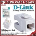 D-LINK KEYSTONE JACK CAT6 (IO) RJ45 I/O Connecting Hardware. 