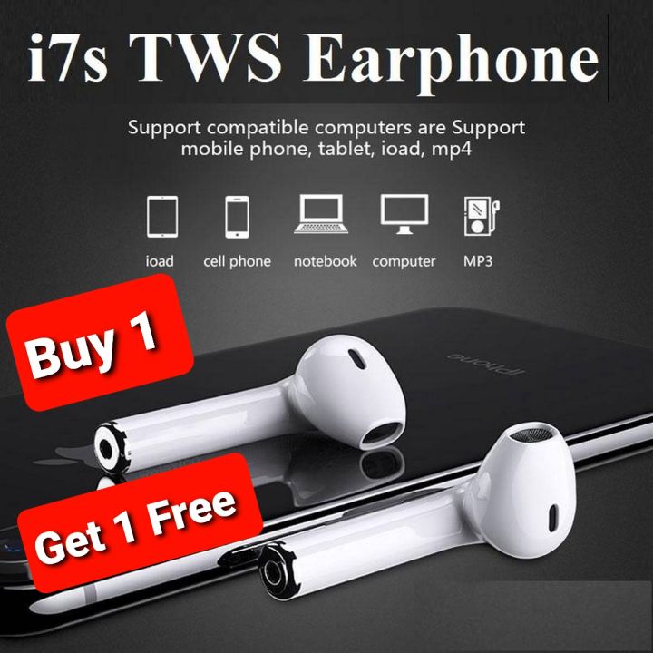 Buy 1 Get 1 Free Special Offar Bluetooth Headset Good Quality Bluetooth Handsfree Earphone for all Smart Phones(S6 Bluetooth Handfree For All Mobile Device)