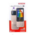 Memobile Platinum 2 - 2.4 Inch Display - Metal Body - Dual Sim - PTA Approved - 2000mAH Battery - Very Slim & Smart - Wireless FM Radio - Auto Call recording - Powerful Led Torch Light with Side Button - Bluetooth & Bluetooth dialer. 