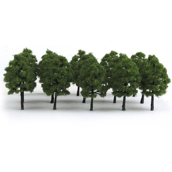 Scale Trees Diorama Models Model Train Scenery Architecture Trees -12pcs -6CM (Dark Green)
