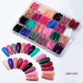 576 Pcs Box Colorful Nails Acrylic Full Cover Coffin Nail Tips Ballet Wear Nail Press On Nails With Gel DIY Manicure Nails 24 Colors Fake Nails For Girls Nail. 