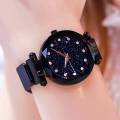 Black Magnetic Chain Strap Tranding In FACEB00K TIKT0K Watch For Girls & Woman. 