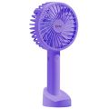 Handheld Small Desk Fan 3 Speed 1200mAh Cooling Fan USB Rechargeable Air Cooler Detachable Base for Home Office Travel Dormitory. 