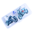 Fancy Transparent Plastic Pencil Geometry Box for boys and girls. 