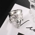 Temu Iron Warrior European and American Original Film and Television Jewelry Foreign Trade Punisher Ring Personality Men's Ring. 