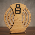 Handmade Perpetual Wooden Calendar – Stylish Home & Office Gift. calendar , calendar for study table, calendar for office table, calendar for study table, calendar wooden, calendars, calendar keychain,. 