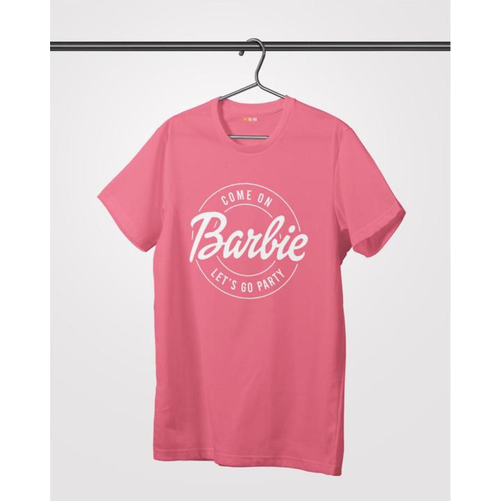 Womens barbie T Shirt 0.4 for all age Pink color