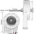 12V 4W Refrigerator Evaporator Fan Motor Parts Accessories for BCD-330WTV 50240401000P ZWF-02-4 CW. 