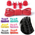 1Set Stretching Lock Lace 25 Colors Shoe Laces Elastic Sneaker Shoelaces Shoestrings Running Jogging Triathlon. 
