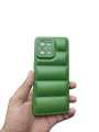 OPPO F21 Pro 4G Soft Matt Puffer Down Jacket Camera Protection Back Case Cover. 