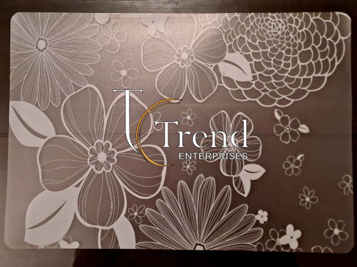 TABLE MAT,TRANSPARENT TABLE MAT, TABLE PLACEMATS, FRIDGE SHEET, HEAT RESISTANT TABLE MAT, WASHABLE TABLE MATS FOR TABLE, DINING, KITCHEN