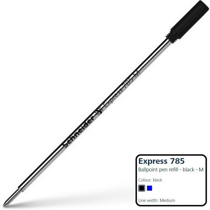Schneider Express 785 (M) CROSS format ballpoint refill (Made in Germany) Metal refill with screw thread - Cross Pen Refill - Ball pen refill