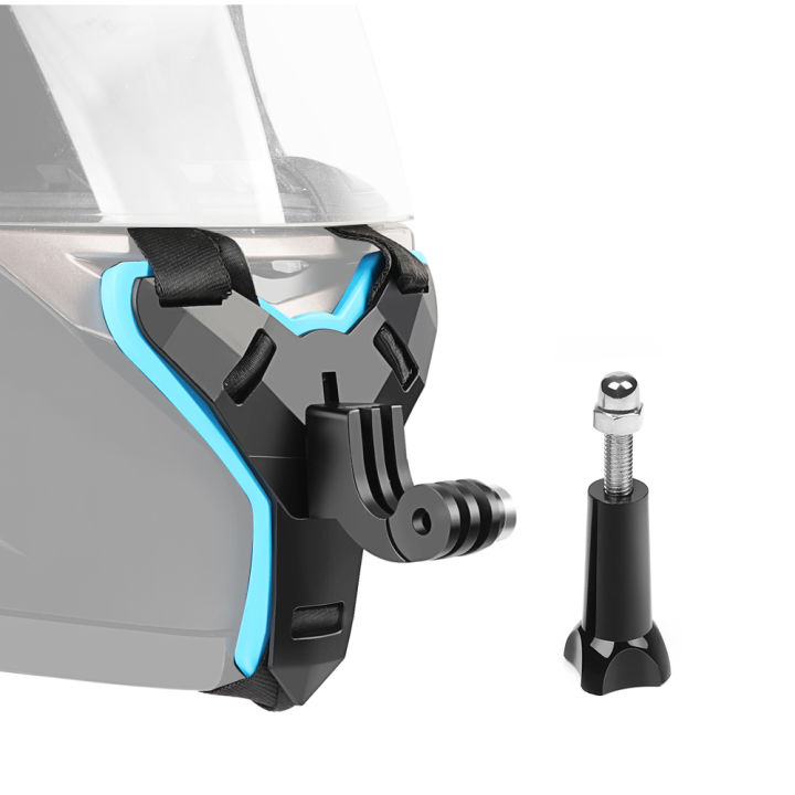 Full Face Helmet Chin Mount Jaw Holder Motorcycle Helmet Strap for GoPro Hero 10/9/87/6/5/4/3 SJCAM sj5000/6000/7000 DJI Osmo Action XIAOYI Sports Action Camera for Motorcycling