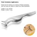 Eyelash Extension Tweezers Kit - Professional False Eyelashes Applicator Tools, Straight & Curved Eye Lashes Tweezer and Scissors - Set of 7 Lash Extension Tools. 