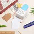 Tag Punch Gift Tag Puncher 3 in 1 Paper Craft Tag Punch Tag Shape Lever Action Craft Punch for Paper Crafting Round. 