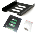 Mounting Bracket 2.5 inch to 3.5 inch SSD HDD Hard Disk Drive Bays Holder Metal Mounting Bracket Adapter for PC SSD. 