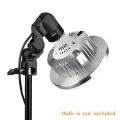 Single Bulb Holder E27 Socket Flash Umbrella Bracket Photo Lighting Bulb Holder For Youtubers| tiktokers | Photographers |Studios and Videoshoots. 