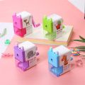 【FUN LIVE】 Animal Cartoon Pencil Sharpener Tool Hand Pencil Sharpener Office School Supplies Student Learning Stationery Pencil Sharpener. 