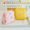 Women Sanitary Napkin Storage Bag Portable Cotton Pad Pouch Cosmetic Bags Podazz. 