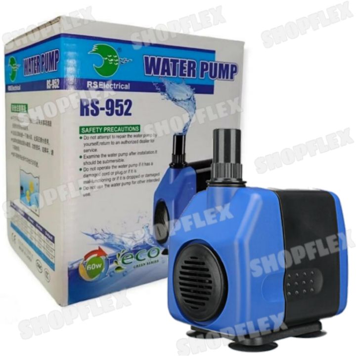 RS 952 Aquarium Submersible Water Pump For Fish Pond Tank Fountains With Suction Cups Daraz.pk